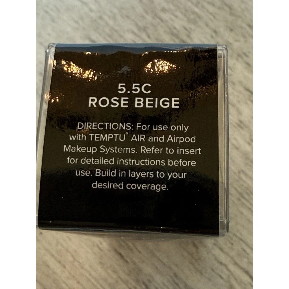 TEMPTU Perfect Canvas Hydra Lock Airbrush Airpod Foundation 5.5C Rose Beige New